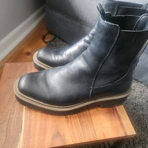 Sam Edelman Womens  Black Leather Boots